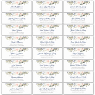 Tropical Foliage Guest Names Address Labels