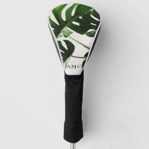 Tropical Foliage Monogram  Golf Head Cover