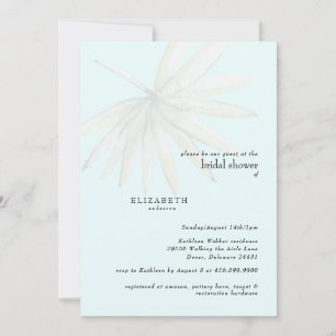 Tropical Foliage Palm Frond Bridal Shower Invitation