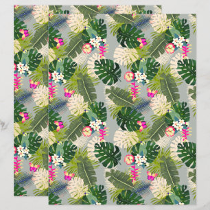 Tropical Foliage Summer Grey