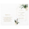 Tropical Foliage Wedding Gold Ceremony Program