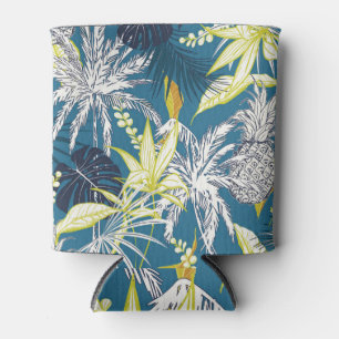 Tropical Forest: Colourful Hand Drawn. Can Cooler