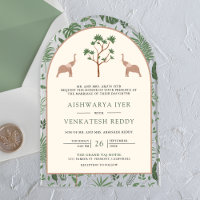 Tropical Forest Elephant Arch Indian Wedding