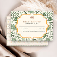 Tropical Forest Elephant Indian Wedding