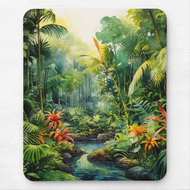 Tropical Forest Mouse Pad (Front)