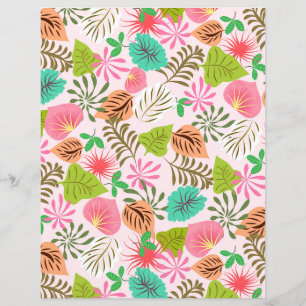 Tropical Forest Pink Paper Sheet