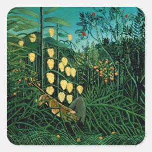 Tropical Forest Square Sticker