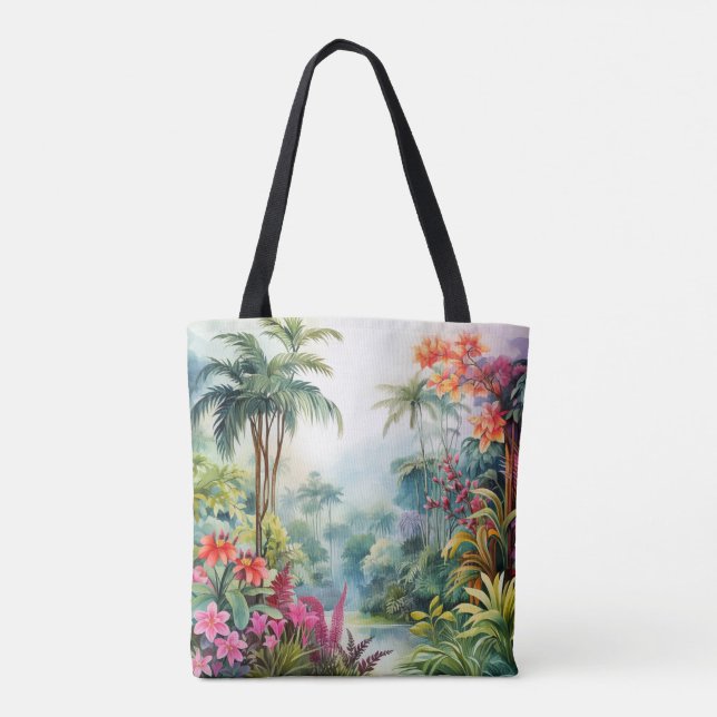 Tropical Forest Tote Bag (Back)