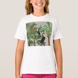 Tropical Forest & Toucan Birds T-Shirt