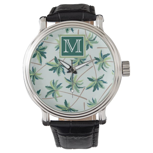 Tropical Foxtail Palm | Add Your Initial Watch (Front)