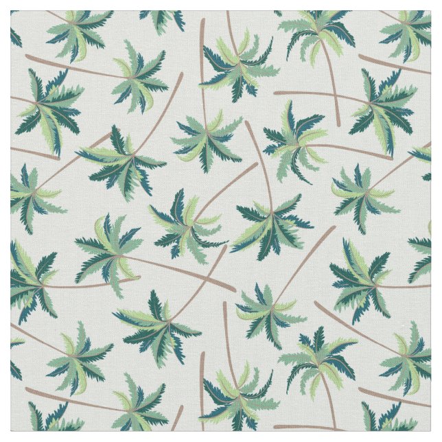 Tropical Foxtail Palm Fabric (Close Up)