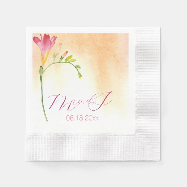 Tropical Freesia Napkin (Front)
