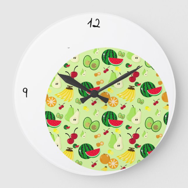 Tropical Frenzy Large Clock (Front)