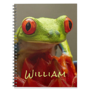 Tropical Frog Photo Personalised Notebook