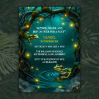 Tropical Frogs Lizards Kids Reptile Birthday Party