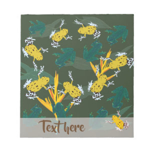 Tropical frogs notepad