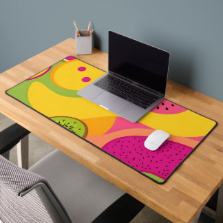 Tropical Fruit Abstract Desk Mat