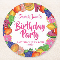 Tropical Fruit Banana Watermelon Birthday Party
