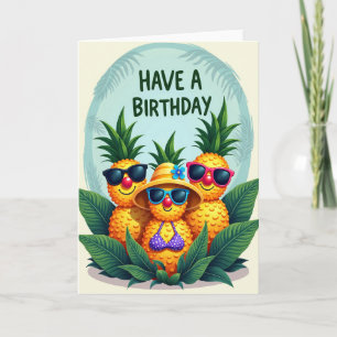 Tropical Fruit Birthday Card