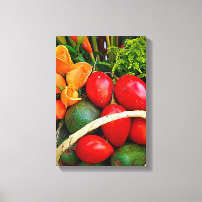 Tropical fruit canvas print (Front)