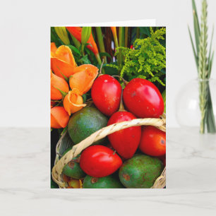 Tropical fruit card