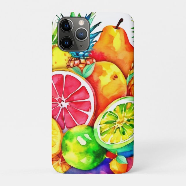 Tropical Fruit Cartoon Art Case-Mate iPhone Case (Back)