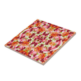 TROPICAL FRUIT Ceramic Tile