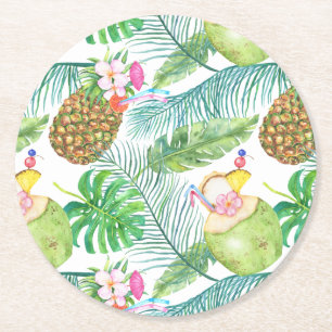 Tropical Fruit Drinks Coasters