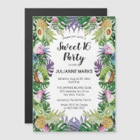 Tropical Fruit | Greenery Summer Sweet 16 Party