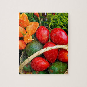 Tropical fruit jigsaw puzzle