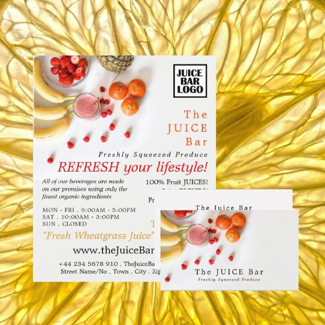 Tropical Fruit, Juice Bar Advertising Flyer (Creator Uploaded)
