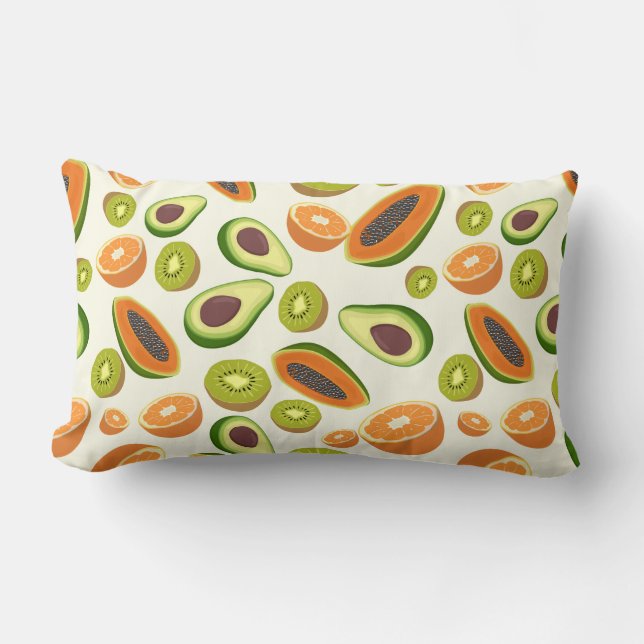 Tropical Fruit Lumbar Cushion (Front)