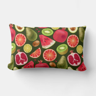 Tropical Fruit Lumbar Pillow
