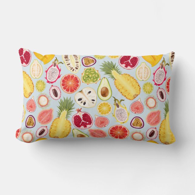 Tropical Fruit Lumbar Pillow (Front)