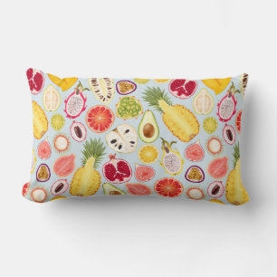 Tropical Fruit Lumbar Pillow
