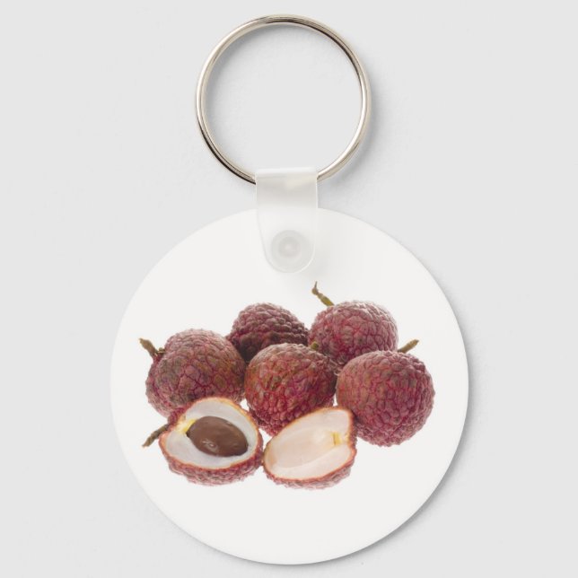 Tropical fruit - Lychees Key Ring (Front)