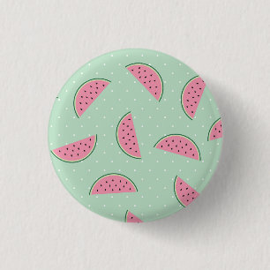Tropical Fruit Paint Splatter Pattern 3 Cm Round Badge