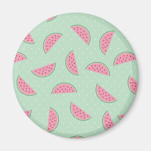Tropical Fruit Paint Splatter Pattern Magnet