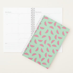 Tropical Fruit Paint Splatter Pattern Planner