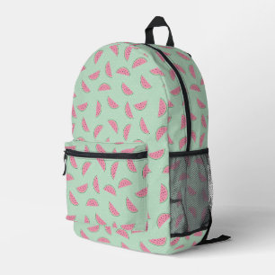 Tropical Fruit Paint Splatter Pattern Printed Backpack