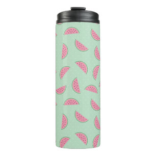 Tropical Fruit Paint Splatter Pattern Thermal Tumbler