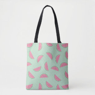 Tropical Fruit Paint Splatter Pattern Tote Bag