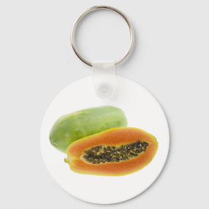 Tropical fruit - Papaya Key Ring