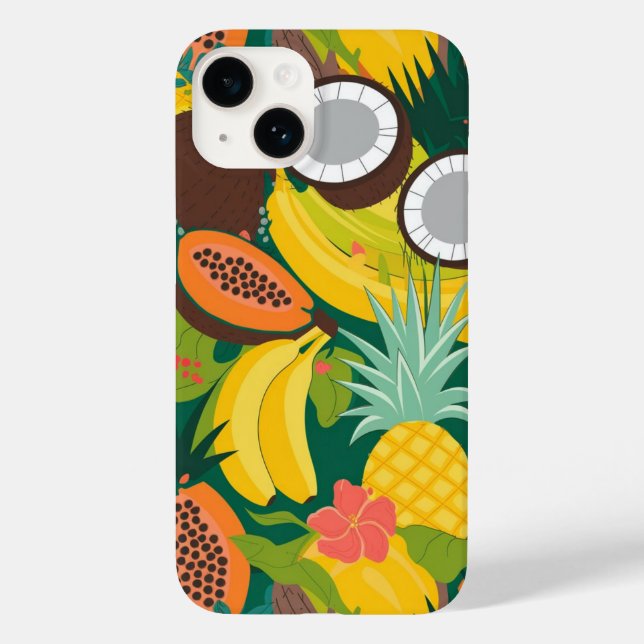 Tropical Fruit Paradise Case-Mate iPhone Case (Back)