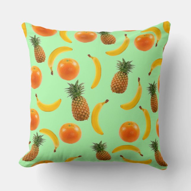 Tropical Fruit Pillow (Front)