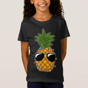 Tropical Fruit Pineapple Sunglasses Christmas In J T-Shirt