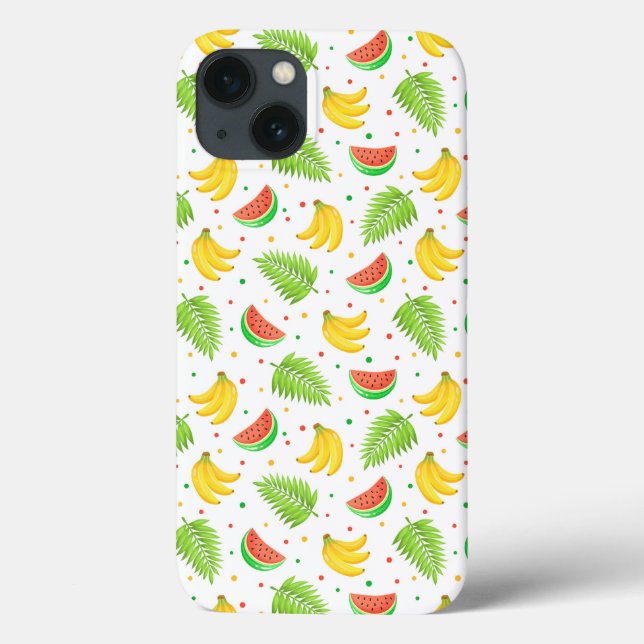 Tropical Fruit Polka Dot Pattern Case-Mate iPhone Case (Back)