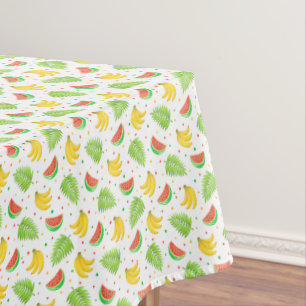 Tropical Fruit Polka Dot Pattern Tablecloth