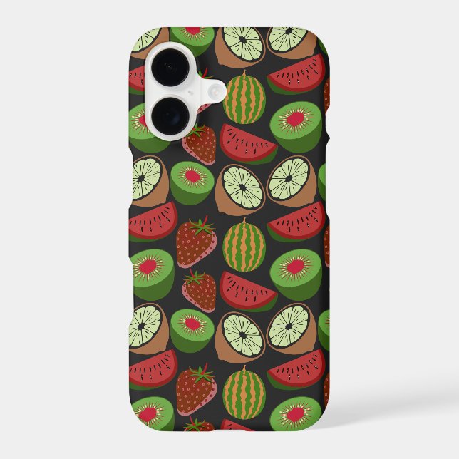 Tropical fruit seamless pattern colourful (Back)