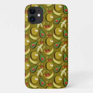 Tropical fruit seamless pattern yellow Case-Mate iPhone case